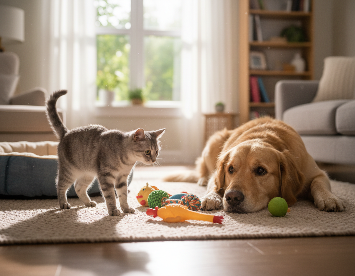 navikavanje mačke na psa