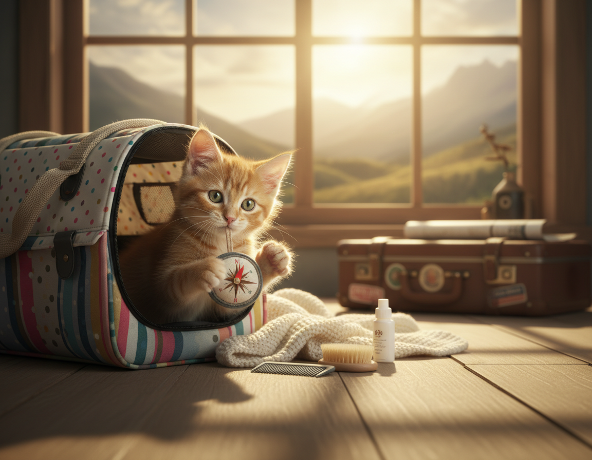 navikavanje mačke na putovanja u mačićkoj dobi