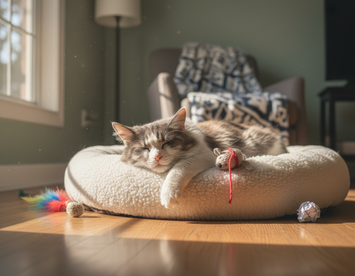 navike spavanja starije mačke