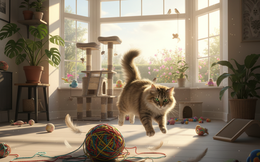 Potreba mačke za kretanjem – Sve što trebaš znati o tome!