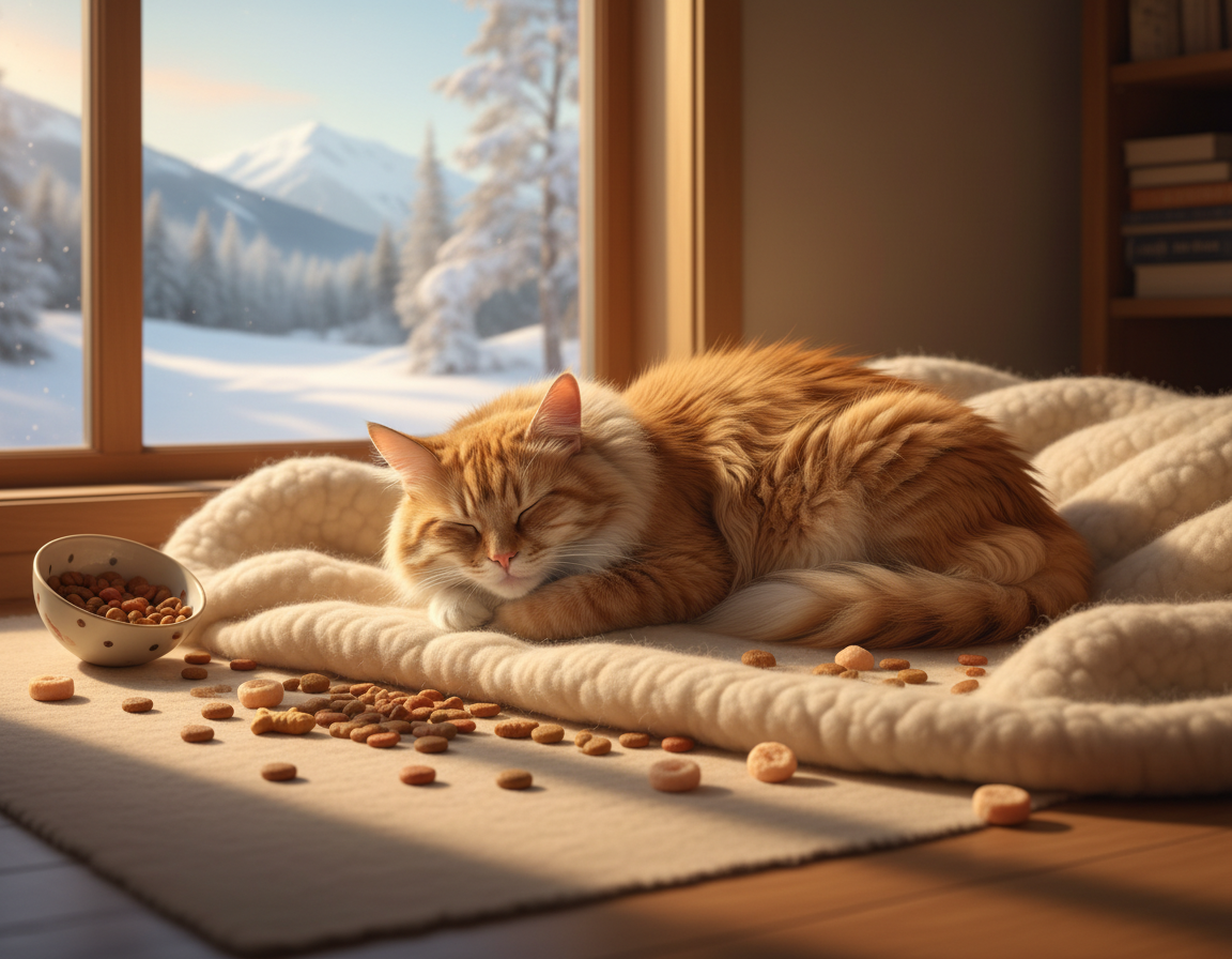 povećane kalorijske potrebe mačke zimi