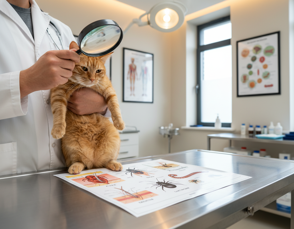 pregled na parazite kod mačaka