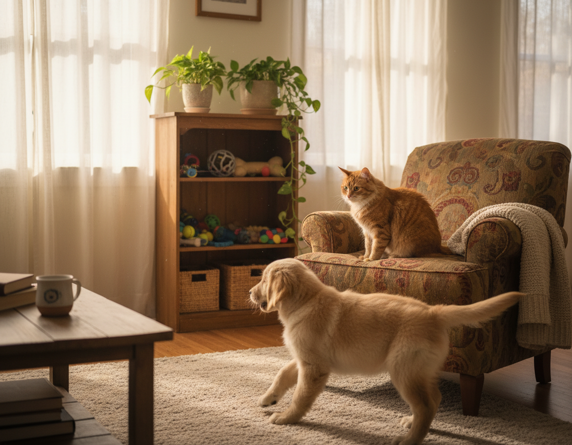 prilagodba mačke novom kućnom ljubimcu