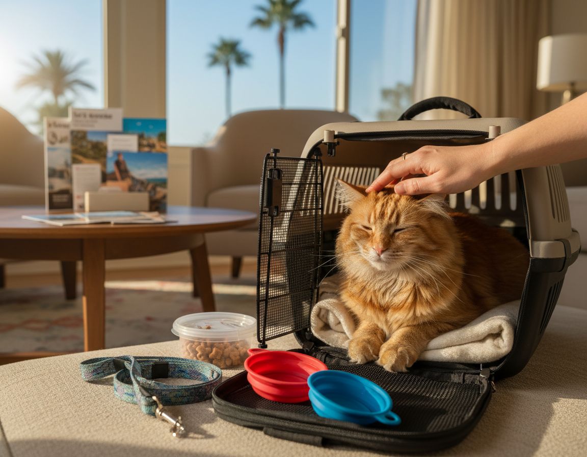 priprema mačke za putovanje avionom