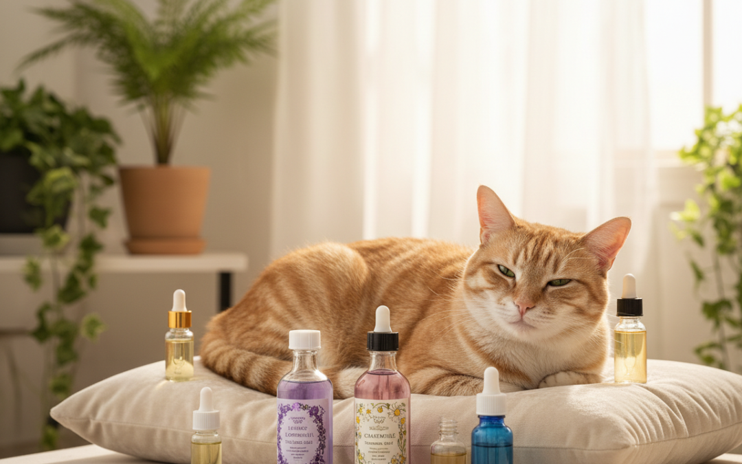 Smanjenje stresa kod mačaka pomoću eteričnih ulja – Sve što trebaš znati o tome!