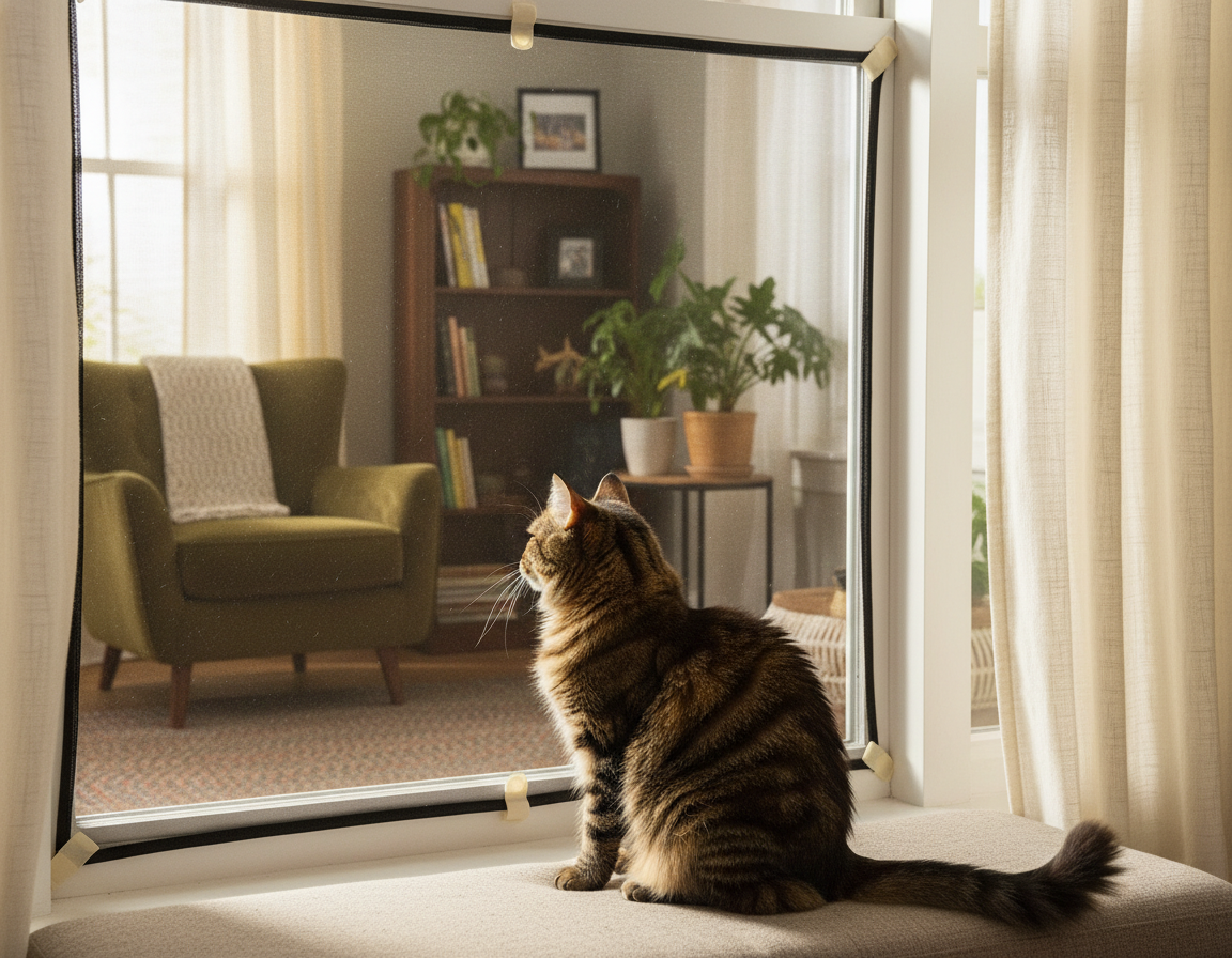 sprječavanje bijega mačke iz doma