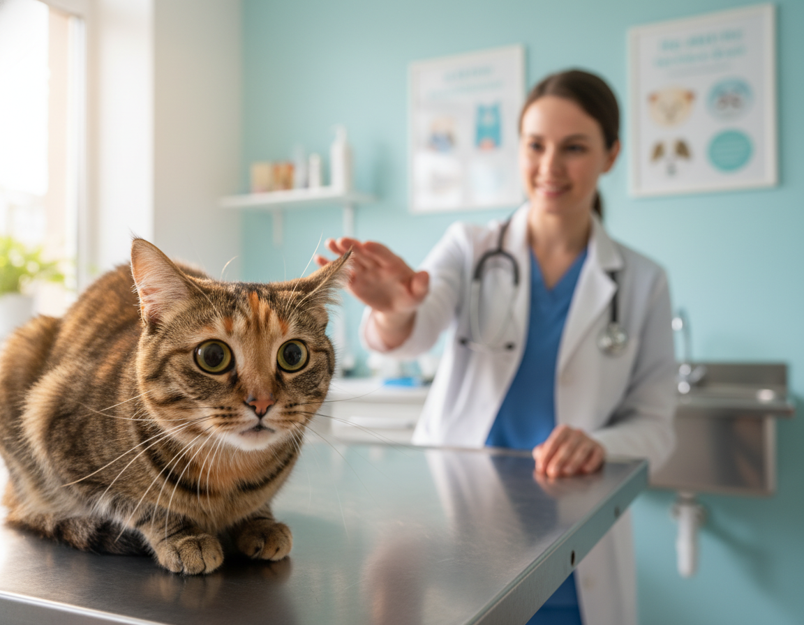 strah mačke od posjeta veterinaru