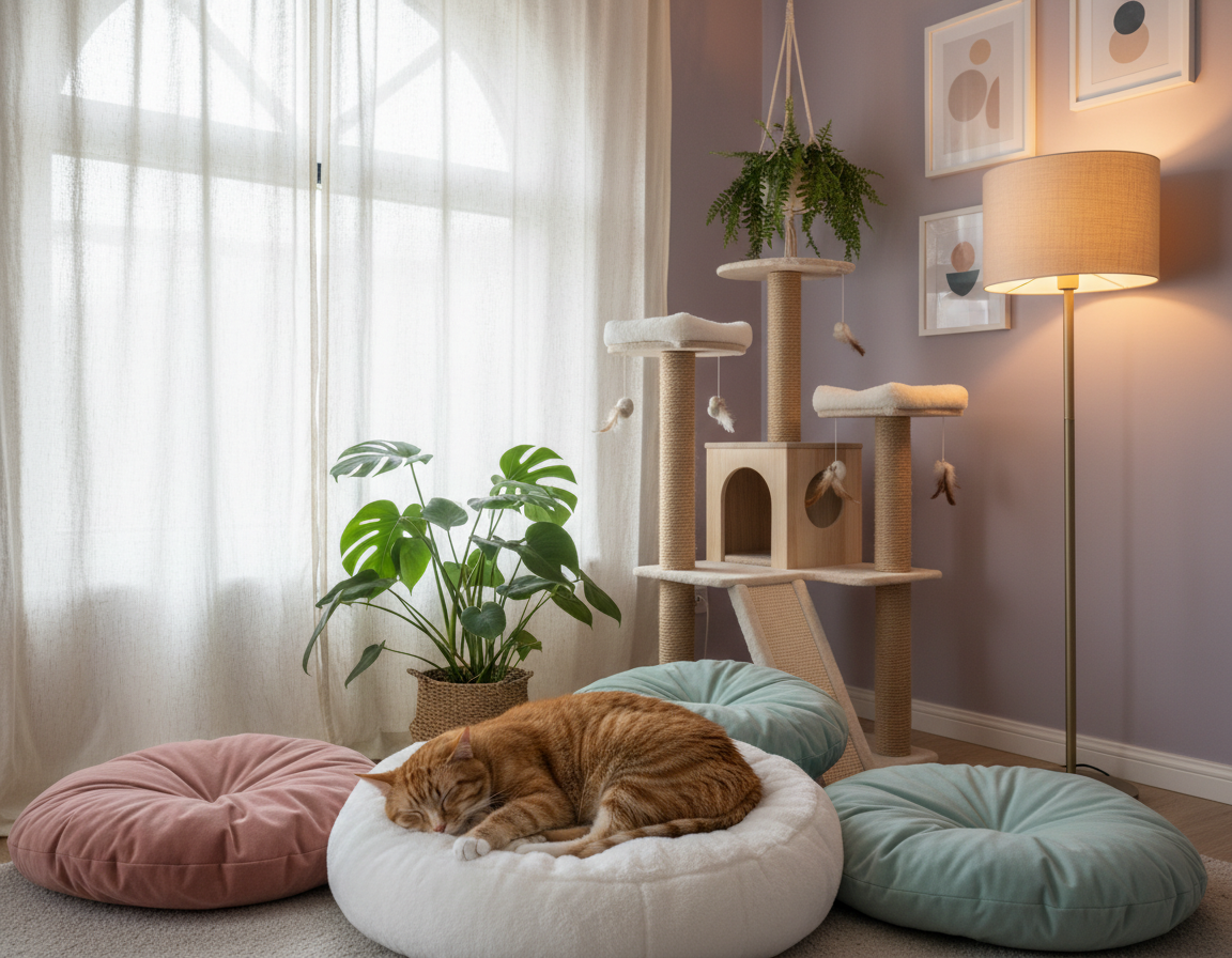 stvaranje mirnog okruženja za spavanje mačke