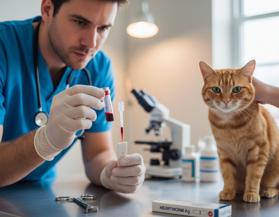 testiranje na srčanog crva kod mačaka