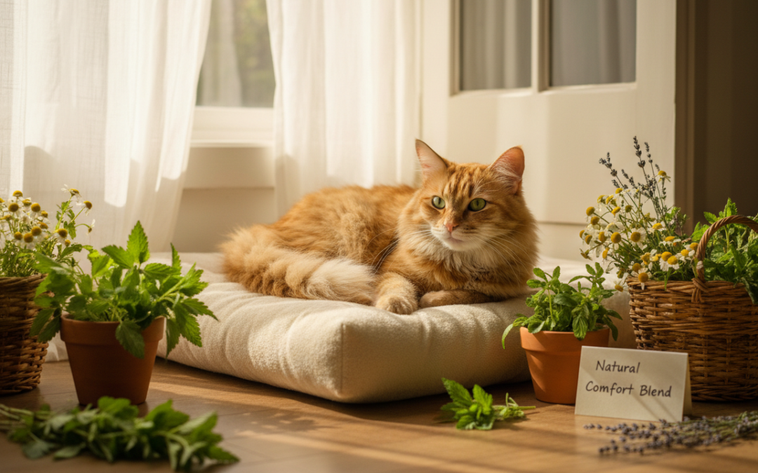 Ublažavanje boli kod mačke biljem – Sve što trebaš znati o tome!