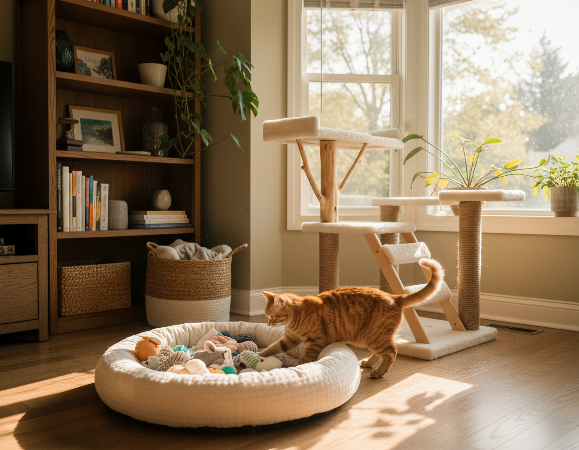 uređenje doma sigurnog za mačku