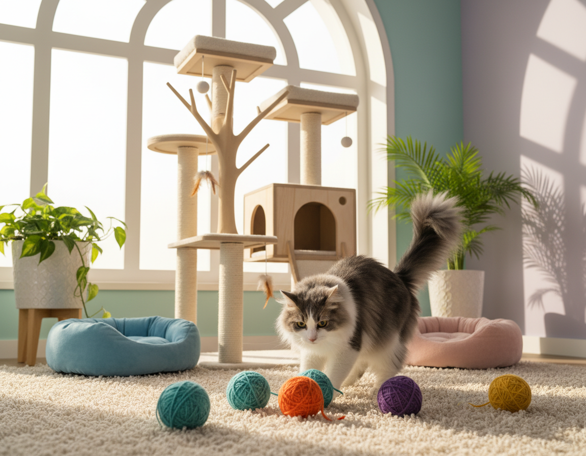 Uređenje prostora za igru mačke – Sve što trebaš znati o tome!