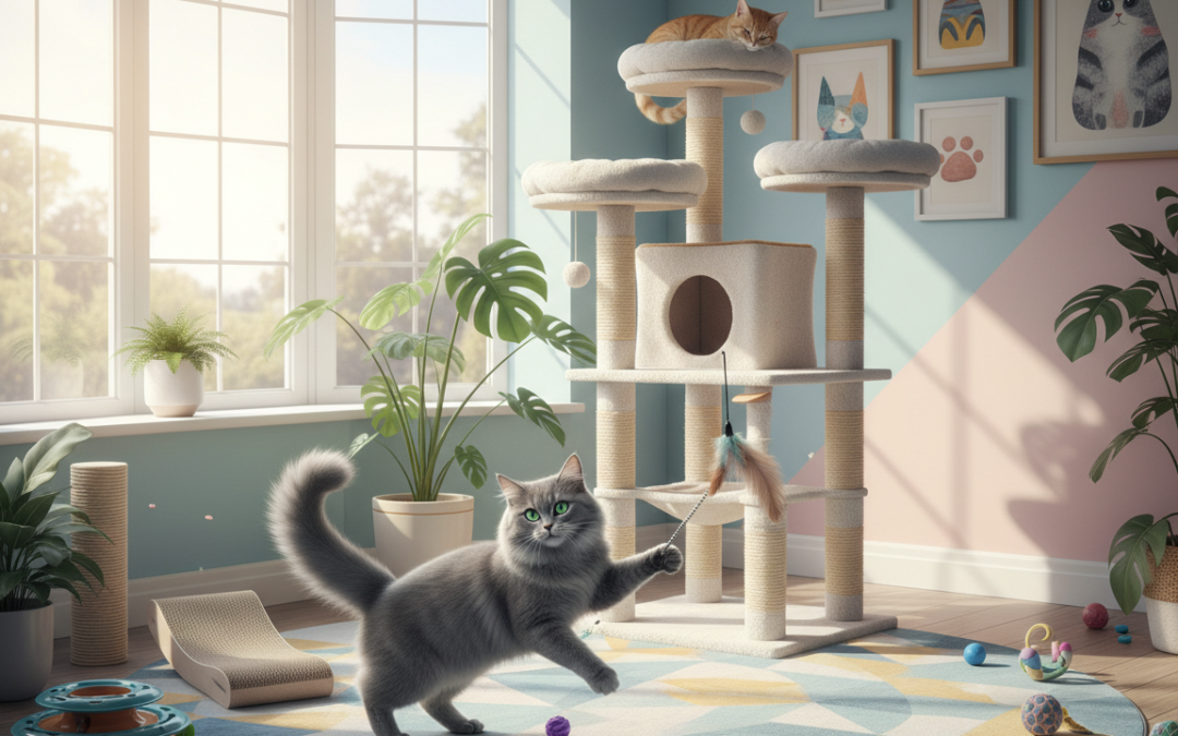 Uređenje prostora za igru mačke – Sve što trebaš znati o tome!