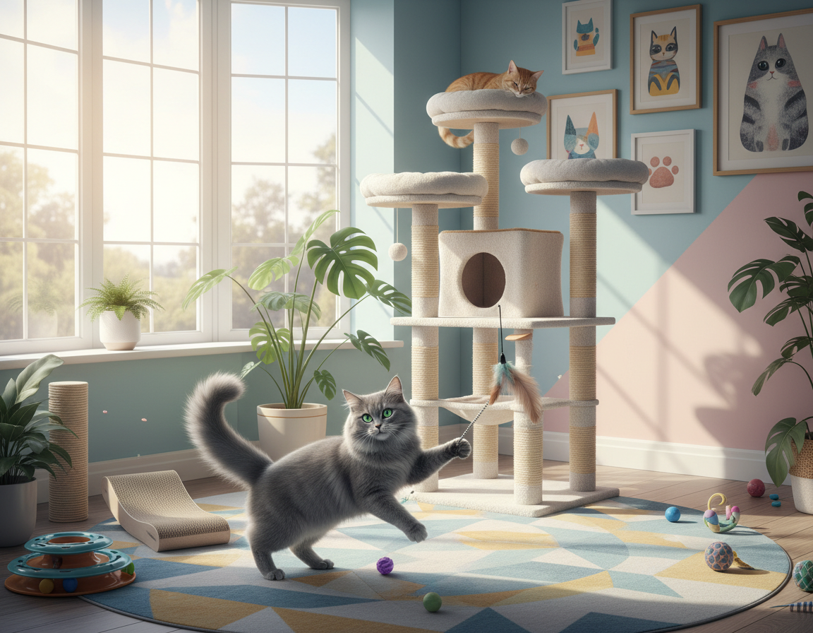 uređenje prostora za igru mačke