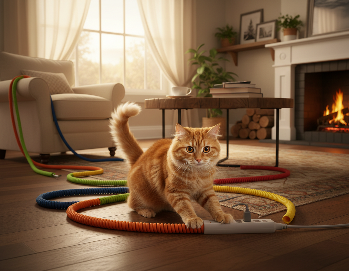 zaštita električnih kabela od mačke