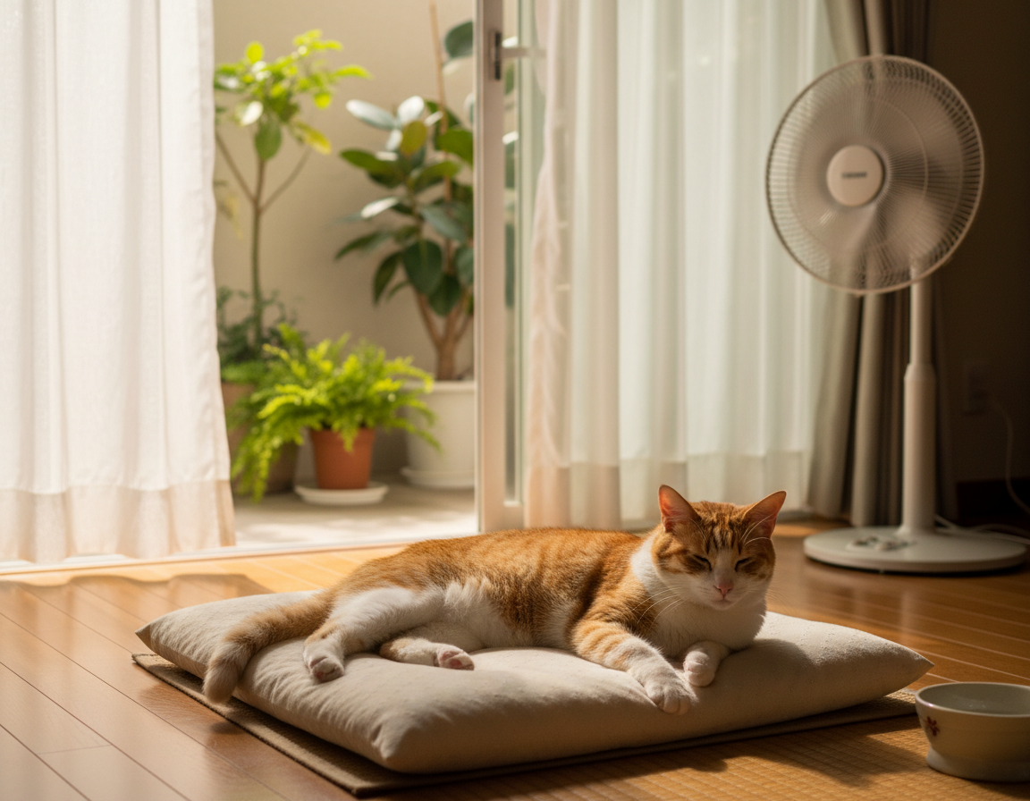 zaštita mačke od ljetnih vrućina