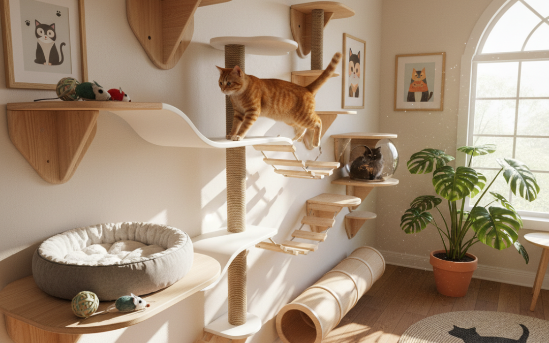 Zidni penjački sustavi za mačke – Sve što trebaš znati o tome!