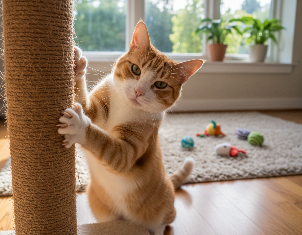 namjernost grebanja kod mačke