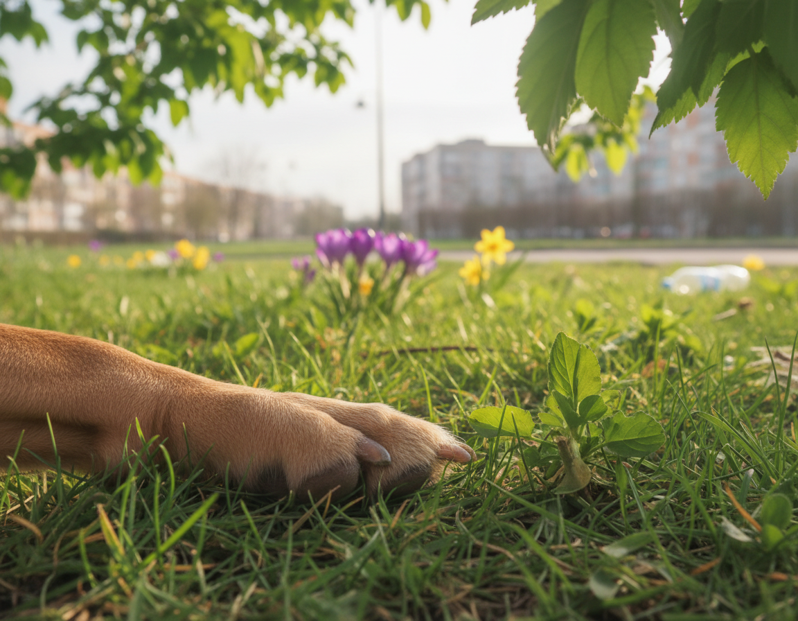 pas proljeće njega šapa