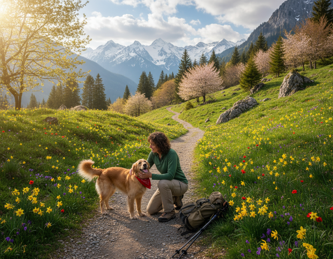 pas-proljece-planinarenje pas proljeće planinarenje