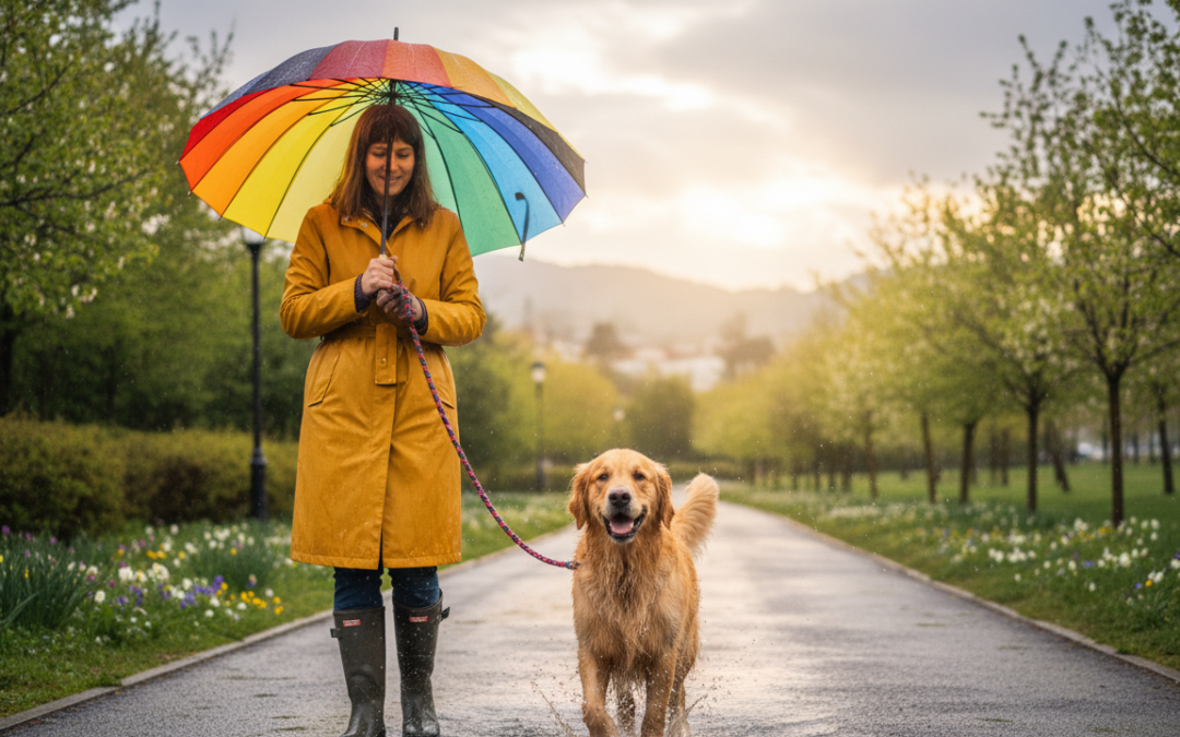Šetnja sa psom po proljetnoj kiši – što je potrebno?