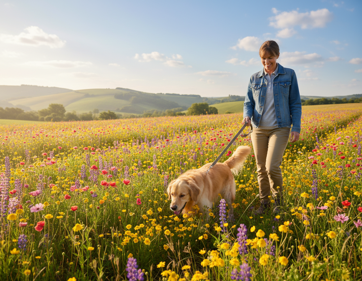 pas-proljece-setnja pas proljeće šetnja