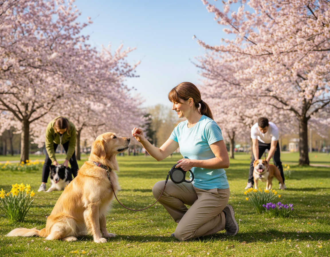 pas proljeće sezona treninga