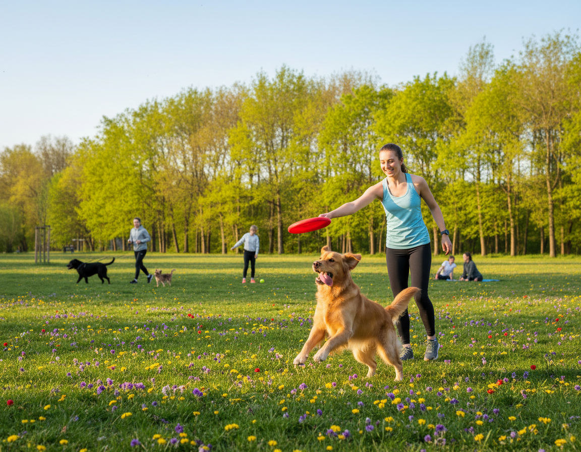 pas proljeće sport na otvorenom