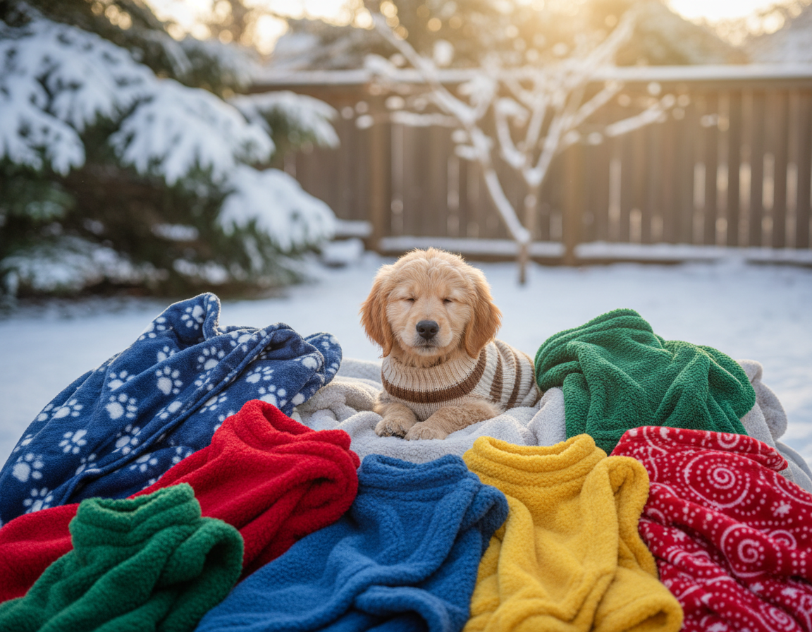 pas zima korištenje toplih tekstila
