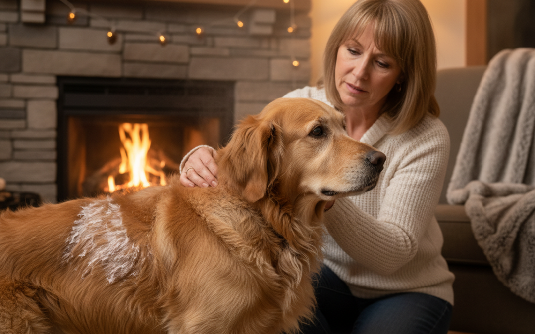 Nuspojave sezone grijanja kod pasa – suha koža, nemir