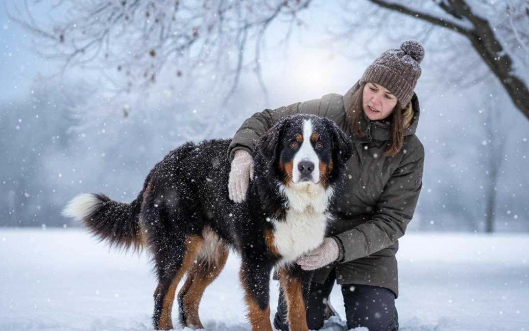 Kako prepoznati upalu mišića kod psa zimi?