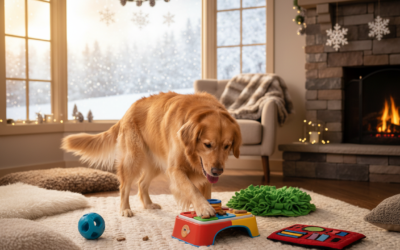 Mentalni izazovi za pse – igre u zatvorenom za zimu