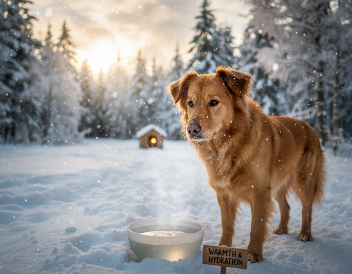 pas-zima-temperatura-vode-za-pice pas zima temperatura vode za piće