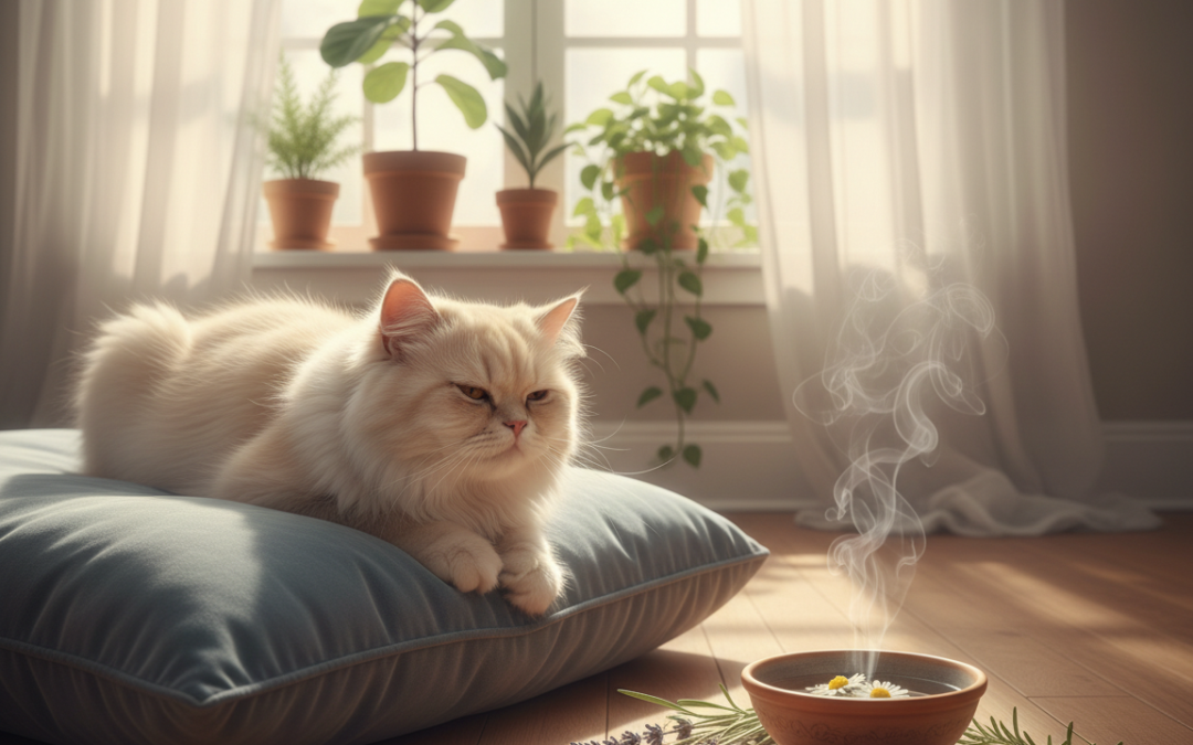 Smanjenje stresa kod mačke eteričnim uljima – Sve što trebaš znati o tome!