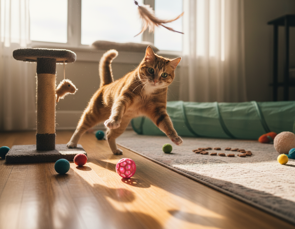 trening protiv sjedilačkog načina života kod mačke