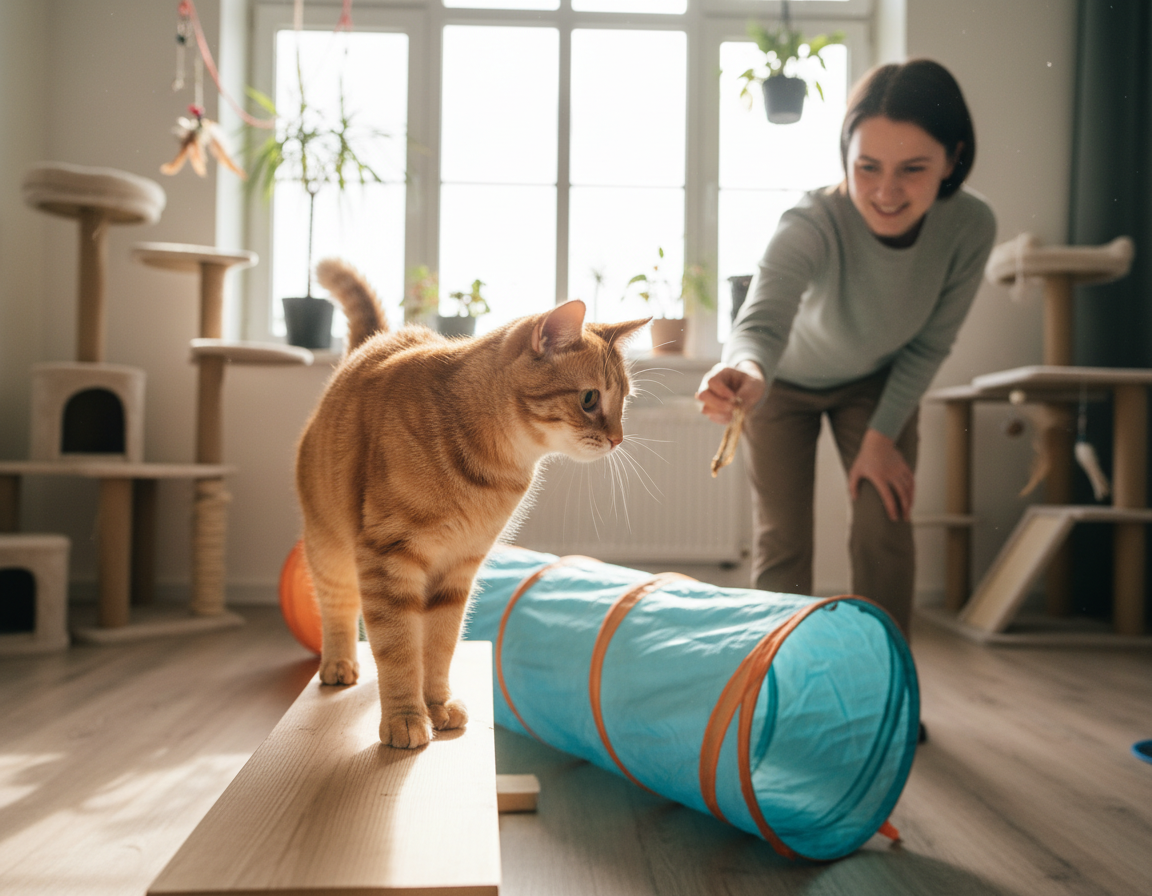 trening spretnosti za mačke