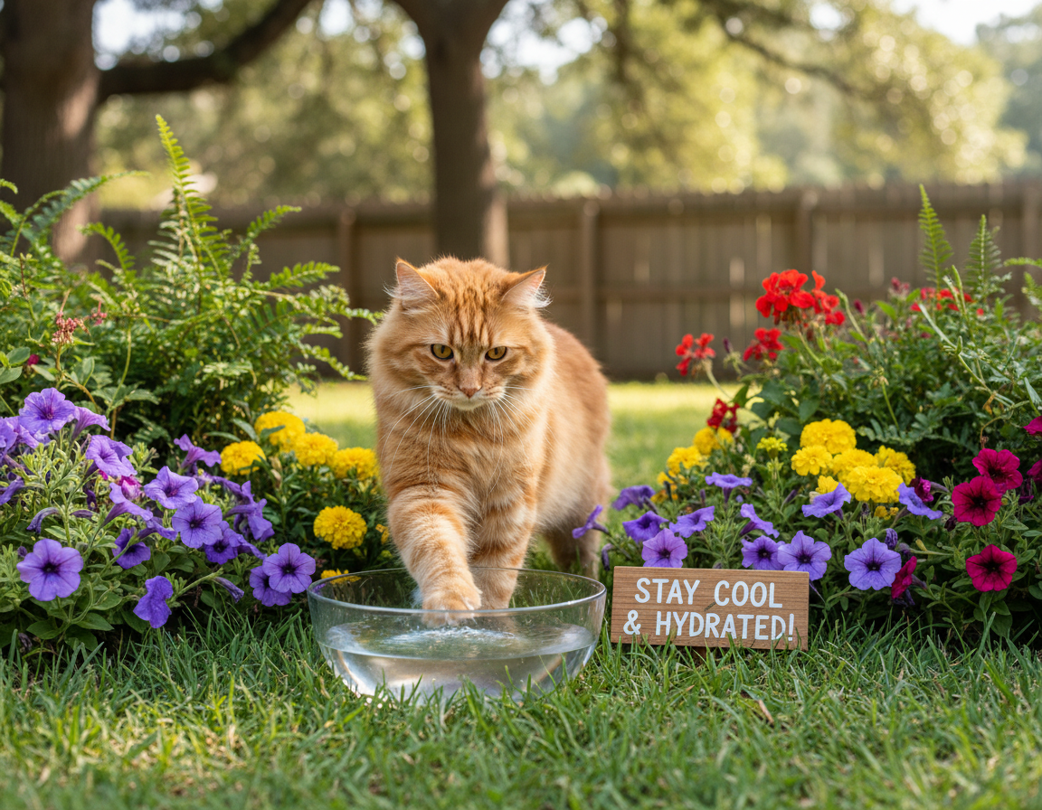 unos vode kod mačke ljeti