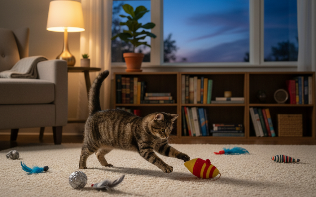 Večernja rutina igre mačke – Sve što trebaš znati o tome!