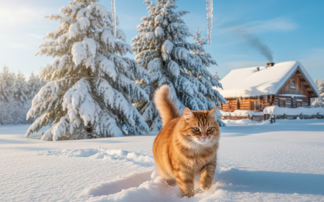 Zimski način života mačke na otvorenom – Sve što trebaš znati o tome!