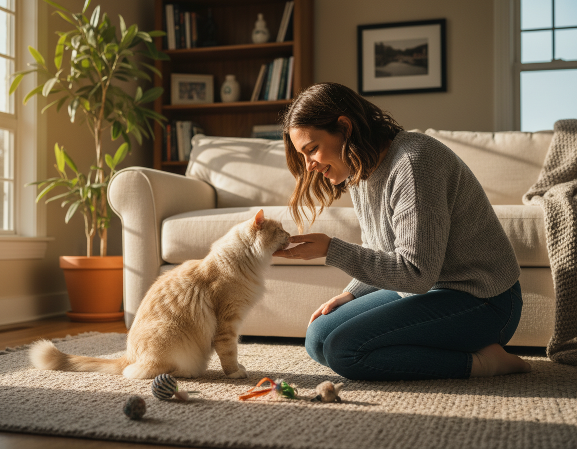 znakovi pažnje mačke prema vlasniku
